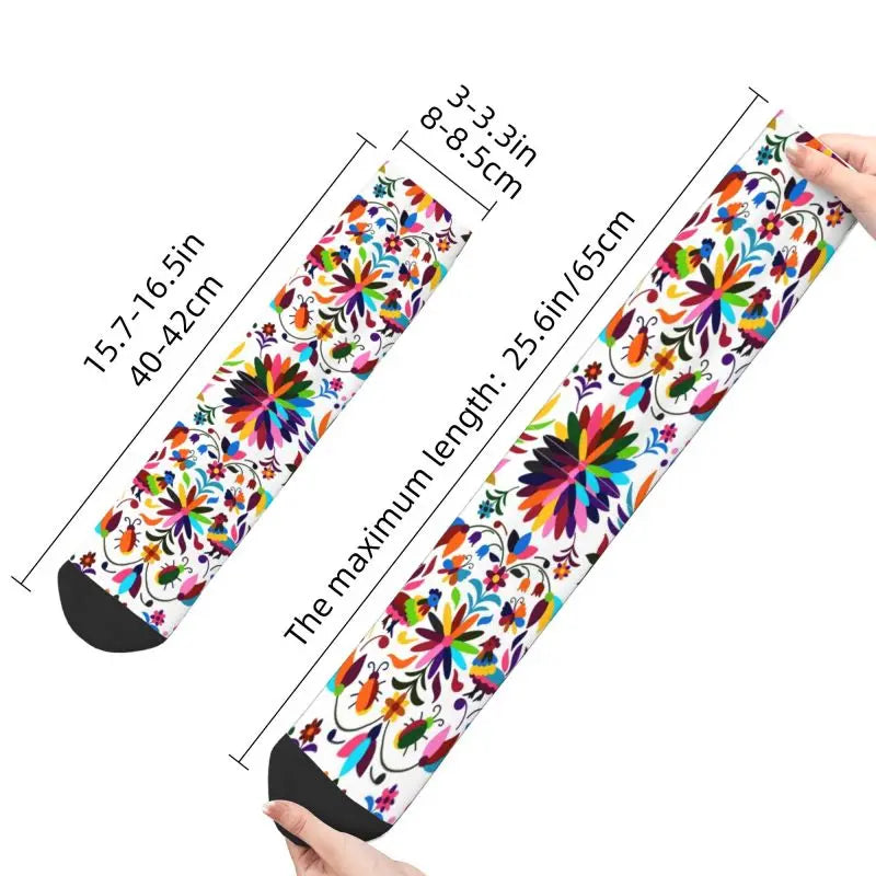 Mexican Otomi Viva Dress Socks Mens Womens