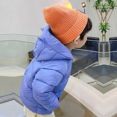 Winter hooded warm jacket boys girls clothing