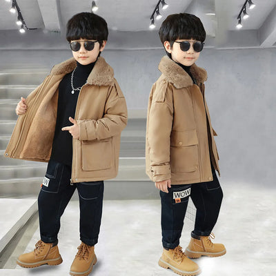 Boys Coat Jacket Thick Warm Coat For Boys