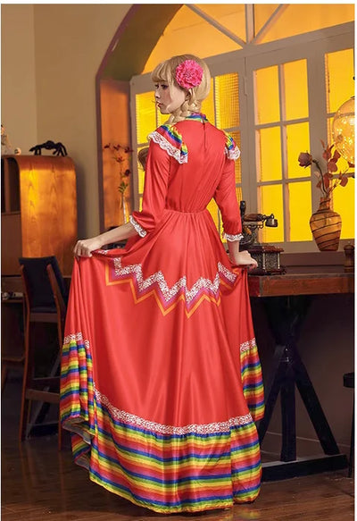 Mexican Dress Traditional Festival Performance Costume