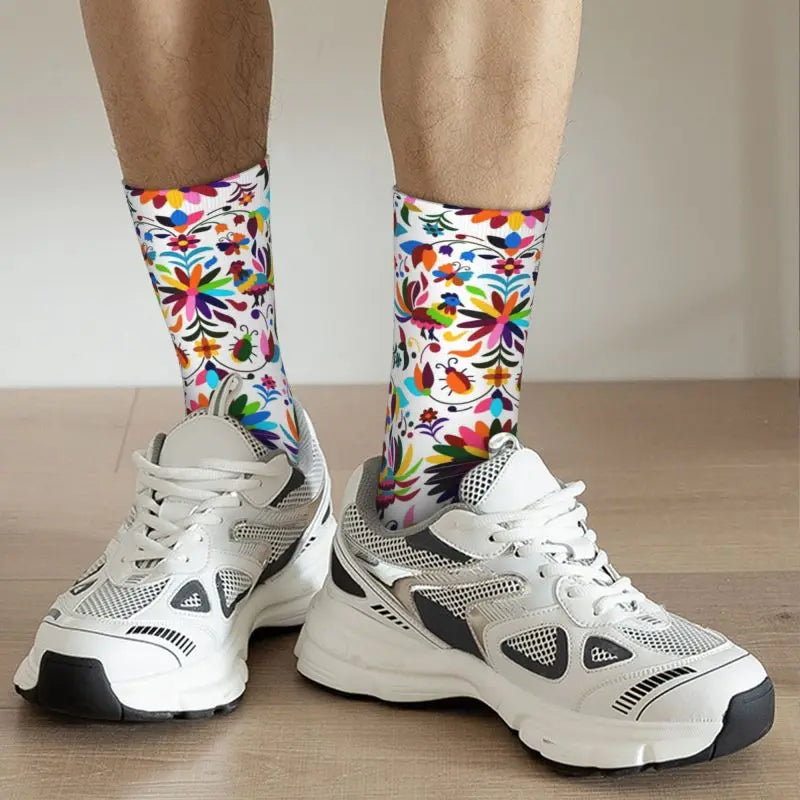 Mexican Otomi Viva Dress Socks Mens Womens