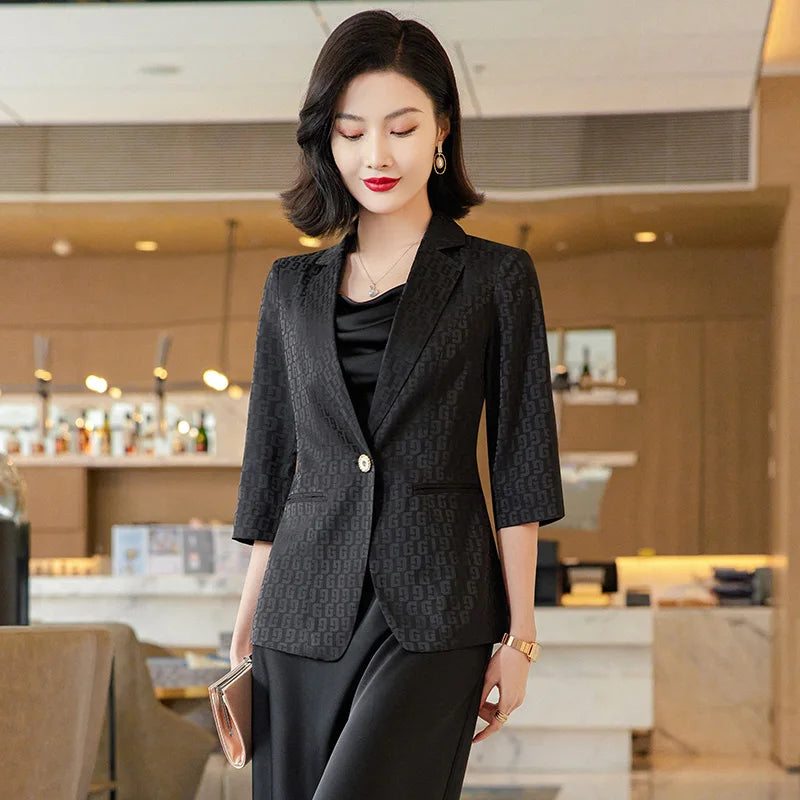 Mexico Slim Jacket Office Ladies Work Coat