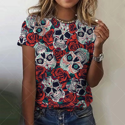 Funny Sugar Skull Mexico Women's T Shirt