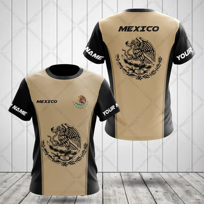 Mexico Flag & Coat of Arms Graphic Tees Street wear