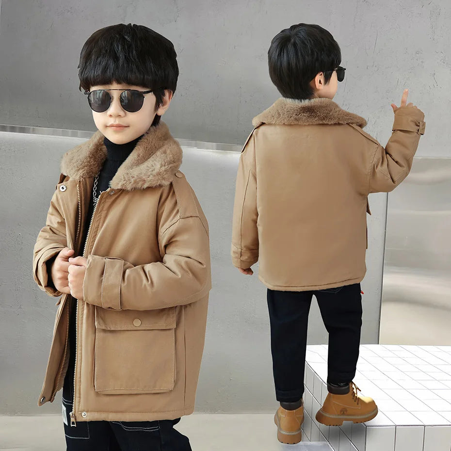 Boys Coat Jacket Thick Warm Coat For Boys