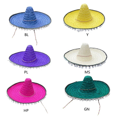 Mini Mexicans Sombrero Hat Simple Straw  Hat