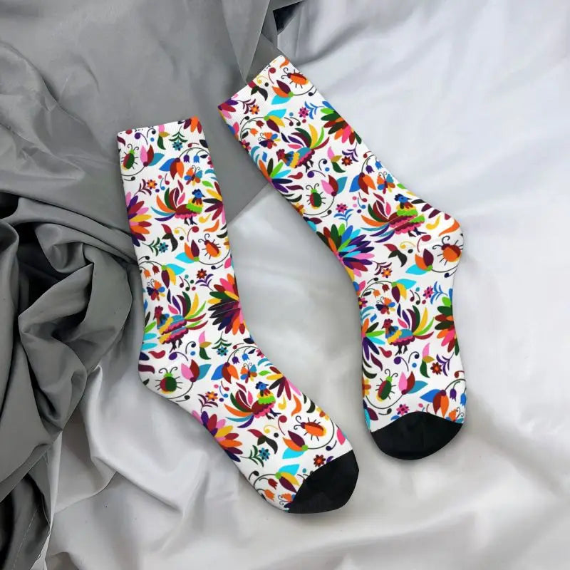 Mexican Otomi Viva Dress Socks Mens Womens