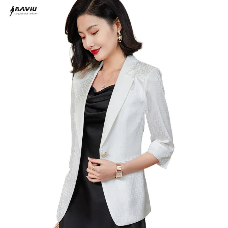 Mexico Slim Jacket Office Ladies Work Coat