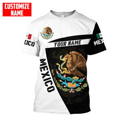 Mexico National Flag Print T Shirt For Men Fashion