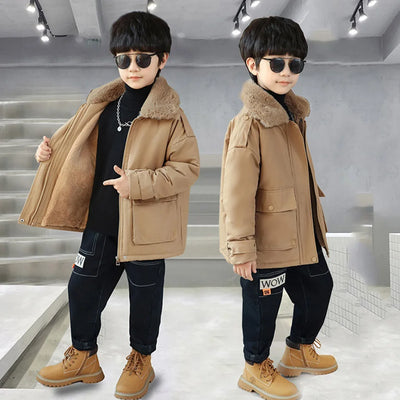 Boys Coat Jacket Thick Warm Coat For Boys