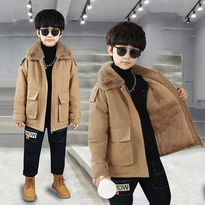 Boys Coat Jacket Thick Warm Coat For Boys