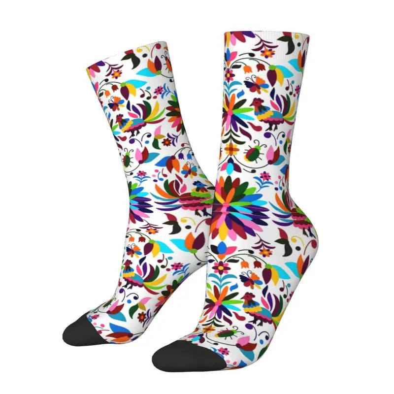 Mexican Otomi Viva Dress Socks Mens Womens