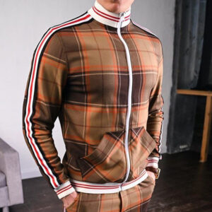 2025 Autumn Men Casual Zipper Jacket Sports Wear Street High collar Jackets